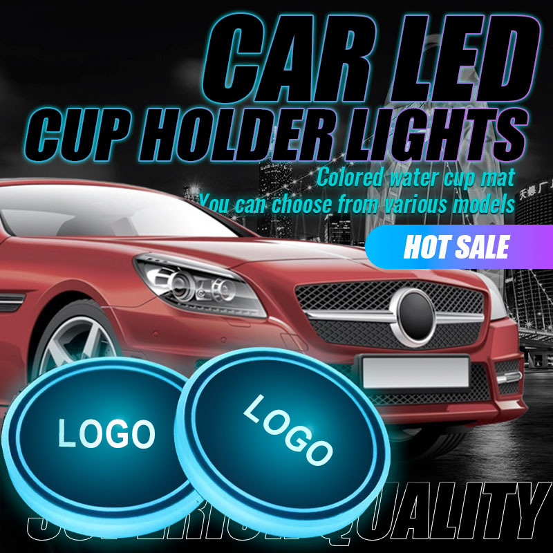 Car Colorful Ambient Light Coaster