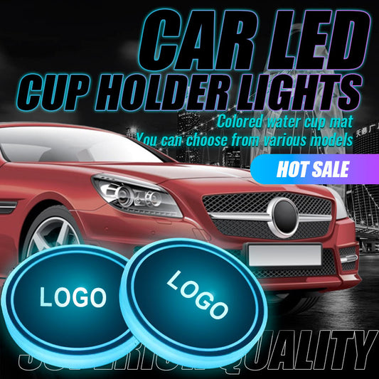 Car Colorful Ambient Light Coaster