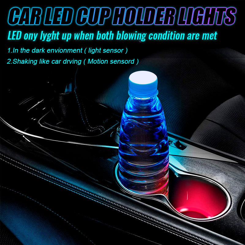 Car Colorful Ambient Light Coaster